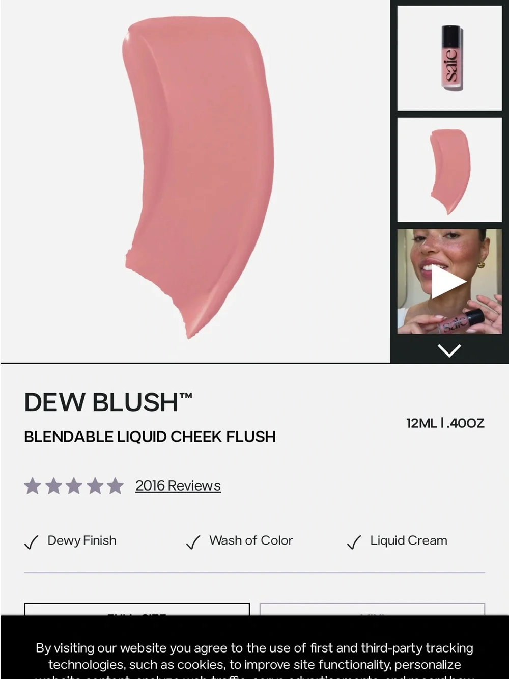 Saie Liquid Dew Blush — Lady